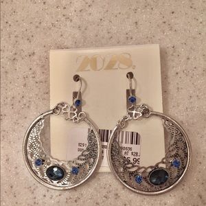 Silver Gem Earrings